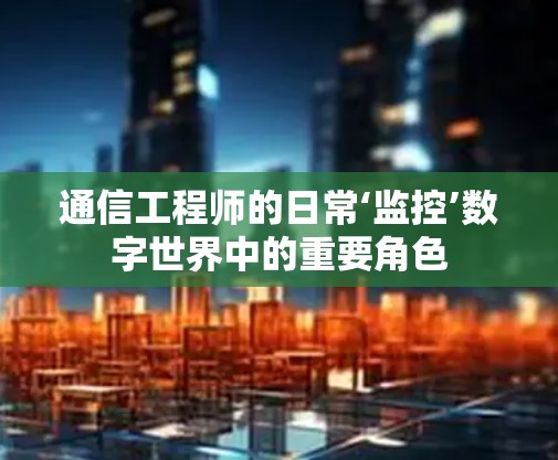 通信工程师的日常‘监控’数字世界中的重要角色