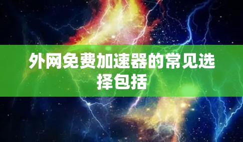 外网免费加速器的常见选择包括