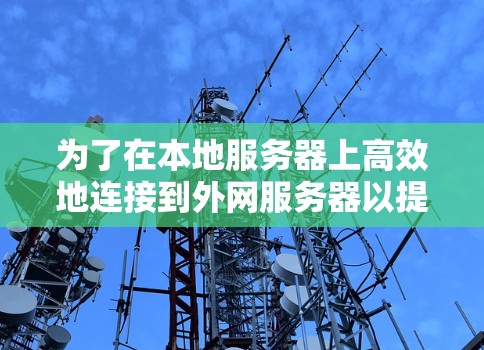 为了在本地服务器上高效地连接到外网服务器以提升性能,选择一个合适的主机外网加速器是非常重要的。以下是详细的步骤和建议