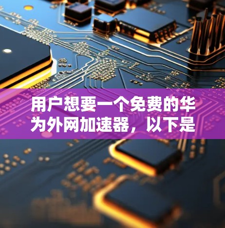 用户想要一个免费的华为外网加速器,以下是分步骤的解决方案