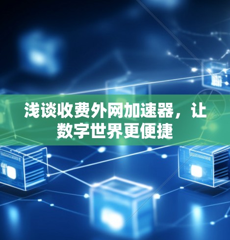 浅谈收费外网加速器,让数字世界更便捷 浅谈收费外网加速器,让数字世界更便捷