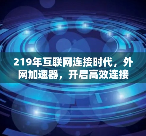 219年互联网连接时代,外网加速器,开启高效连接新纪元 219年互联网连接时代,外网加速器,开启高效连接新纪元