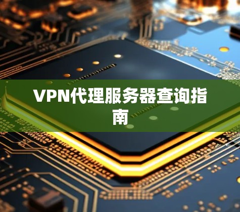 VPN代理服务器查询指南 VPN代理服务器查询指南