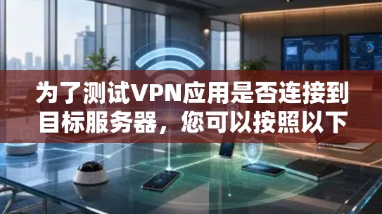 为了测试VPN应用是否连接到目标服务器,您可以按照以下步骤进行 为了测试VPN应用是否连接到目标服务器,您可以按照以下步骤进行