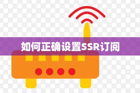如何正确设置SSR订阅 如何正确设置SSR订阅