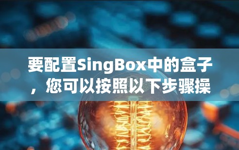要配置SingBox中的盒子，您可以按照以下步骤操作