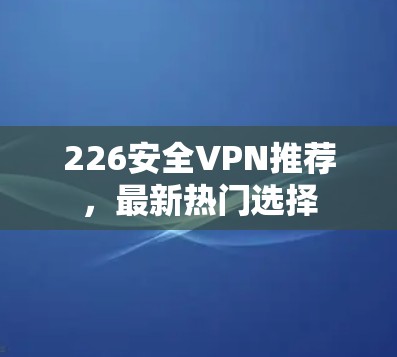 226安全VPN推荐,最新热门选择 226安全VPN推荐,最新热门选择