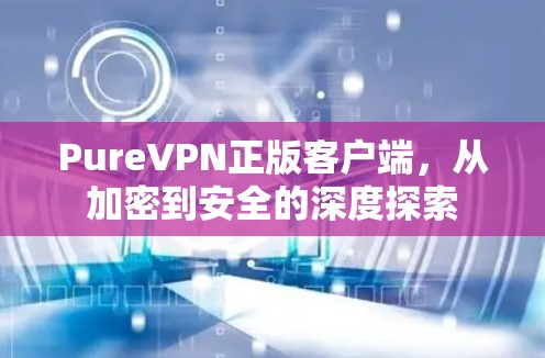 PureVPN正版客户端，从加密到安全的深度探索