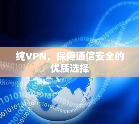 纯VPN,保障通信安全的优质选择 纯VPN,保障通信安全的优质选择