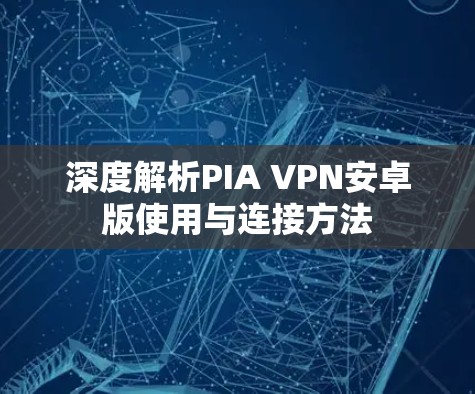 深度解析PIA VPN安卓版使用与连接方法