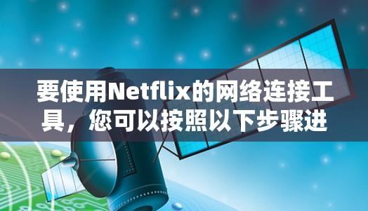 要使用Netflix的网络连接工具，您可以按照以下步骤进行操作