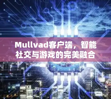 Mullvad客户端,智能社交与游戏的完美融合 Mullvad客户端,智能社交与游戏的完美融合