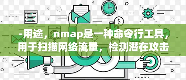 -用途，nmap是一种命令行工具，用于扫描网络流量，检测潜在攻击流量，如DDoS攻击和钓鱼邮件