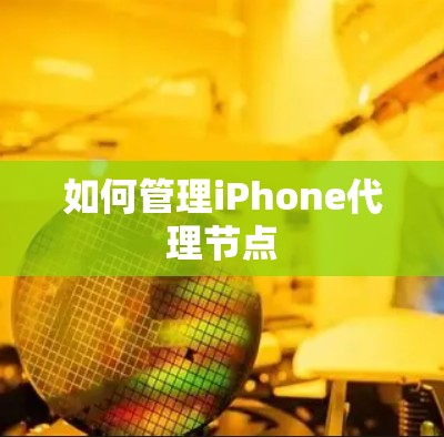 如何管理iPhone代理节点